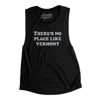 There's No Place Like Vermont Women's Flowey Scoopneck Muscle Tank-Allegiant Goods Co. Vintage Sports Apparel