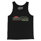 Borrego Springs Mountain Sunset Men/Unisex Tank Top-Black-Allegiant Goods Co. Vintage Sports Apparel