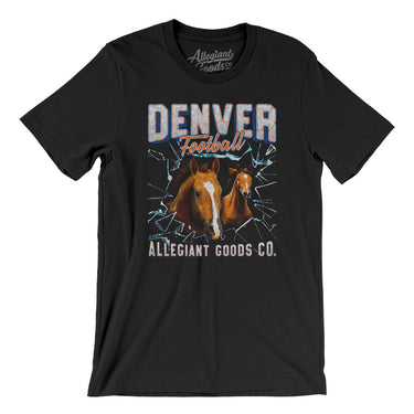 Denver Football Throwback Mascot Men/Unisex T-Shirt-Allegiant Goods Co. Vintage Sports Apparel
