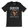 Denver Football Throwback Mascot Men/Unisex T-Shirt-Black-Allegiant Goods Co. Vintage Sports Apparel