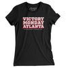 Victory Monday Atlanta Women's T-Shirt-Black-Allegiant Goods Co. Vintage Sports Apparel
