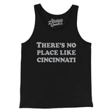There's No Place Like Cincinnati Men/Unisex Tank Top-Black-Allegiant Goods Co. Vintage Sports Apparel