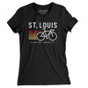 St. Louis Cycling Women's T-Shirt-Black-Allegiant Goods Co. Vintage Sports Apparel