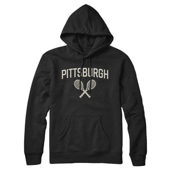 Pittsburgh Tennis Hoodie-Black-Allegiant Goods Co. Vintage Sports Apparel