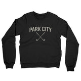 Park City Golf Midweight French Terry Crewneck Sweatshirt-Black-Allegiant Goods Co. Vintage Sports Apparel