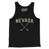 Nevada Golf Men/Unisex Tank Top-Black-Allegiant Goods Co. Vintage Sports Apparel