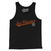 San Francisco Vintage Script Men/Unisex Tank Top-Black-Allegiant Goods Co. Vintage Sports Apparel