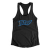 Detroit Pennant Women's Racerback Tank-Black-Allegiant Goods Co. Vintage Sports Apparel