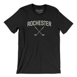 Rochester Golf Men/Unisex T-Shirt-Black-Allegiant Goods Co. Vintage Sports Apparel