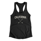 California Golf Women's Racerback Tank-Black-Allegiant Goods Co. Vintage Sports Apparel