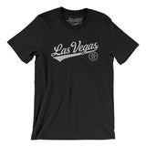 Las Vegas Vintage Script Men/Unisex T-Shirt-Black-Allegiant Goods Co. Vintage Sports Apparel