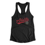Atlanta Vintage Script Women's Racerback Tank-Allegiant Goods Co. Vintage Sports Apparel