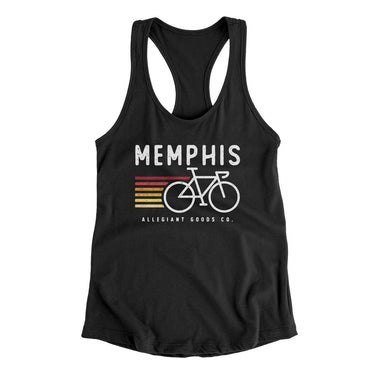 Memphis Cycling Women's Racerback Tank-Allegiant Goods Co. Vintage Sports Apparel