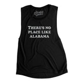 There's No Place Like Alabama Women's Flowey Scoopneck Muscle Tank-Black-Allegiant Goods Co. Vintage Sports Apparel