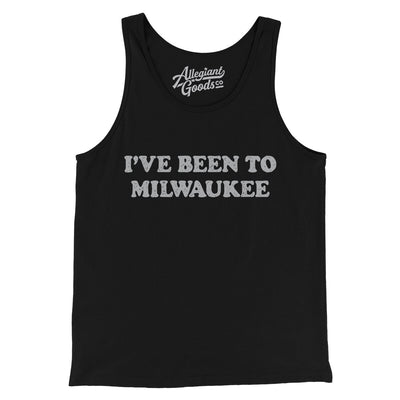 I've Been To Milwaukee Men/Unisex Tank Top-Black-Allegiant Goods Co. Vintage Sports Apparel