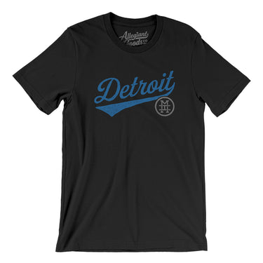 Detroit Vintage Script Men/Unisex T-Shirt-Allegiant Goods Co. Vintage Sports Apparel