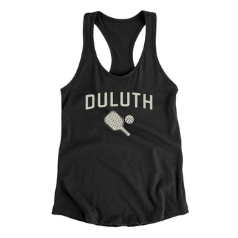 Duluth Pickleball Women's Racerback Tank-Black-Allegiant Goods Co. Vintage Sports Apparel