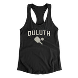 Duluth Pickleball Women's Racerback Tank-Black-Allegiant Goods Co. Vintage Sports Apparel