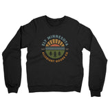 Ely Minnesota Retro Badge Midweight French Terry Crewneck Sweatshirt-Allegiant Goods Co. Vintage Sports Apparel