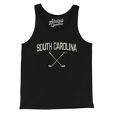 South Carolina Golf Men/Unisex Tank Top-Black-Allegiant Goods Co. Vintage Sports Apparel