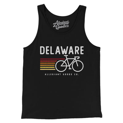 Delaware Cycling Men/Unisex Tank Top-Black-Allegiant Goods Co. Vintage Sports Apparel