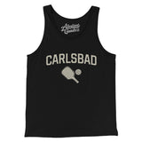 Carlsbad Pickleball Men/Unisex Tank Top-Black-Allegiant Goods Co. Vintage Sports Apparel