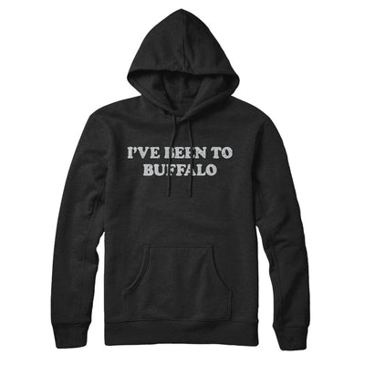 I've Been To Buffalo Hoodie-Black-Allegiant Goods Co. Vintage Sports Apparel