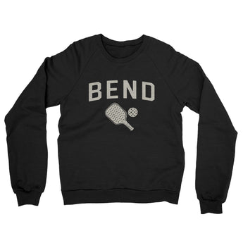 Bend Pickleball Midweight French Terry Crewneck Sweatshirt-Black-Allegiant Goods Co. Vintage Sports Apparel