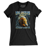 Los Angeles Football Throwback Mascot - Horse Women's T-Shirt-Allegiant Goods Co. Vintage Sports Apparel