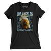 Los Angeles Football Throwback Mascot - Horse Women's T-Shirt-Black-Allegiant Goods Co. Vintage Sports Apparel