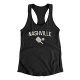 Nashville Pickleball Women's Racerback Tank-Black-Allegiant Goods Co. Vintage Sports Apparel