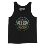 Lake George New York Retro Badge Men/Unisex Tank Top-Black-Allegiant Goods Co. Vintage Sports Apparel