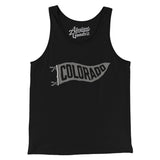 Colorado Pennant Men/Unisex Tank Top-Black-Allegiant Goods Co. Vintage Sports Apparel
