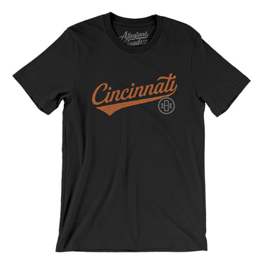 Cincinnati Vintage Script Men/Unisex T-Shirt-Allegiant Goods Co. Vintage Sports Apparel