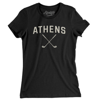 Athens Golf Women's T-Shirt-Black-Allegiant Goods Co. Vintage Sports Apparel