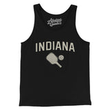 Indiana Pickleball Men/Unisex Tank Top-Black-Allegiant Goods Co. Vintage Sports Apparel