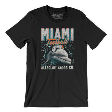 Miami Football Throwback Mascot Men/Unisex T-Shirt-Allegiant Goods Co. Vintage Sports Apparel