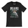 Miami Football Throwback Mascot Men/Unisex T-Shirt-Black-Allegiant Goods Co. Vintage Sports Apparel