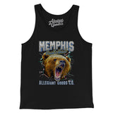 Memphis Basketball Throwback Mascot Men/Unisex Tank Top-Allegiant Goods Co. Vintage Sports Apparel