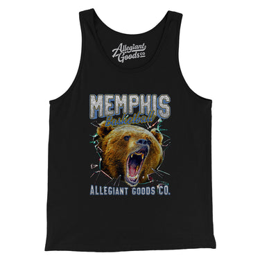 Memphis Basketball Throwback Mascot Men/Unisex Tank Top-Allegiant Goods Co. Vintage Sports Apparel