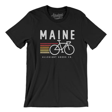 Maine Cycling Men/Unisex T-Shirt-Allegiant Goods Co. Vintage Sports Apparel