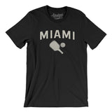 Miami Pickleball Men/Unisex T-Shirt-Black-Allegiant Goods Co. Vintage Sports Apparel