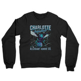 Charlotte Basketball Throwback Mascot Midweight French Terry Crewneck Sweatshirt-Allegiant Goods Co. Vintage Sports Apparel