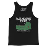 Fairmount Park Men/Unisex Tank Top-Black-Allegiant Goods Co. Vintage Sports Apparel