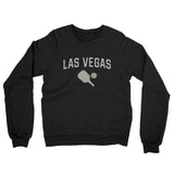 Las Vegas Pickleball Midweight French Terry Crewneck Sweatshirt-Black-Allegiant Goods Co. Vintage Sports Apparel