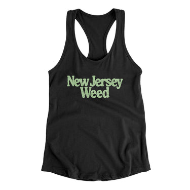 New Jersey Weed Women's Racerback Tank-Allegiant Goods Co. Vintage Sports Apparel