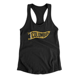 Columbus Pennant Women's Racerback Tank-Allegiant Goods Co. Vintage Sports Apparel
