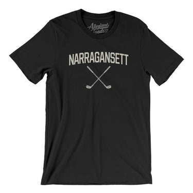 Narragansett Golf Men/Unisex T-Shirt-Black-Allegiant Goods Co. Vintage Sports Apparel