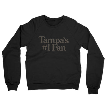 Tampa's Number 1 Fan Midweight French Terry Crewneck Sweatshirt-Allegiant Goods Co. Vintage Sports Apparel