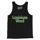 Louisiana Weed Men/Unisex Tank Top-Black-Allegiant Goods Co. Vintage Sports Apparel